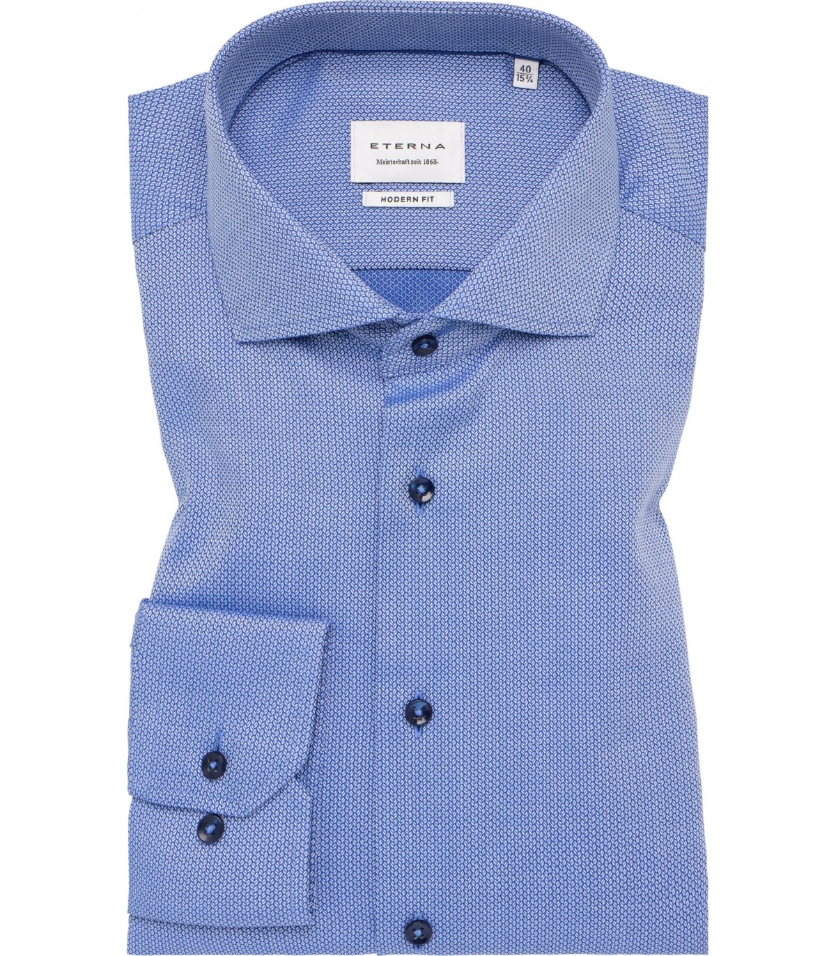 Chemise ml fantaisie eterna 14bleu