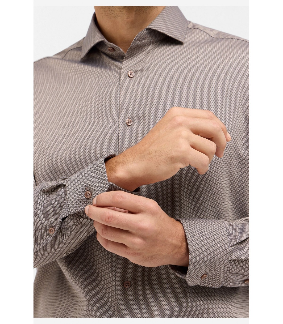 Chemise ml fantaisie eterna 26beige