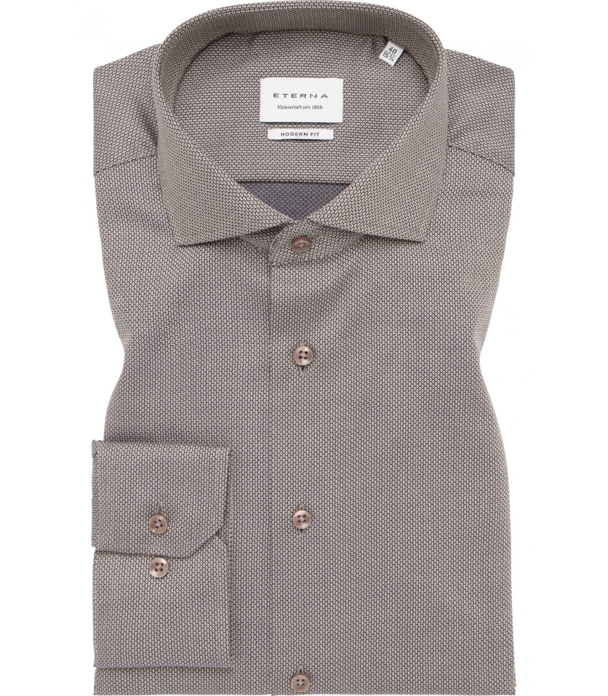 Chemise ml fantaisie eterna 26beige