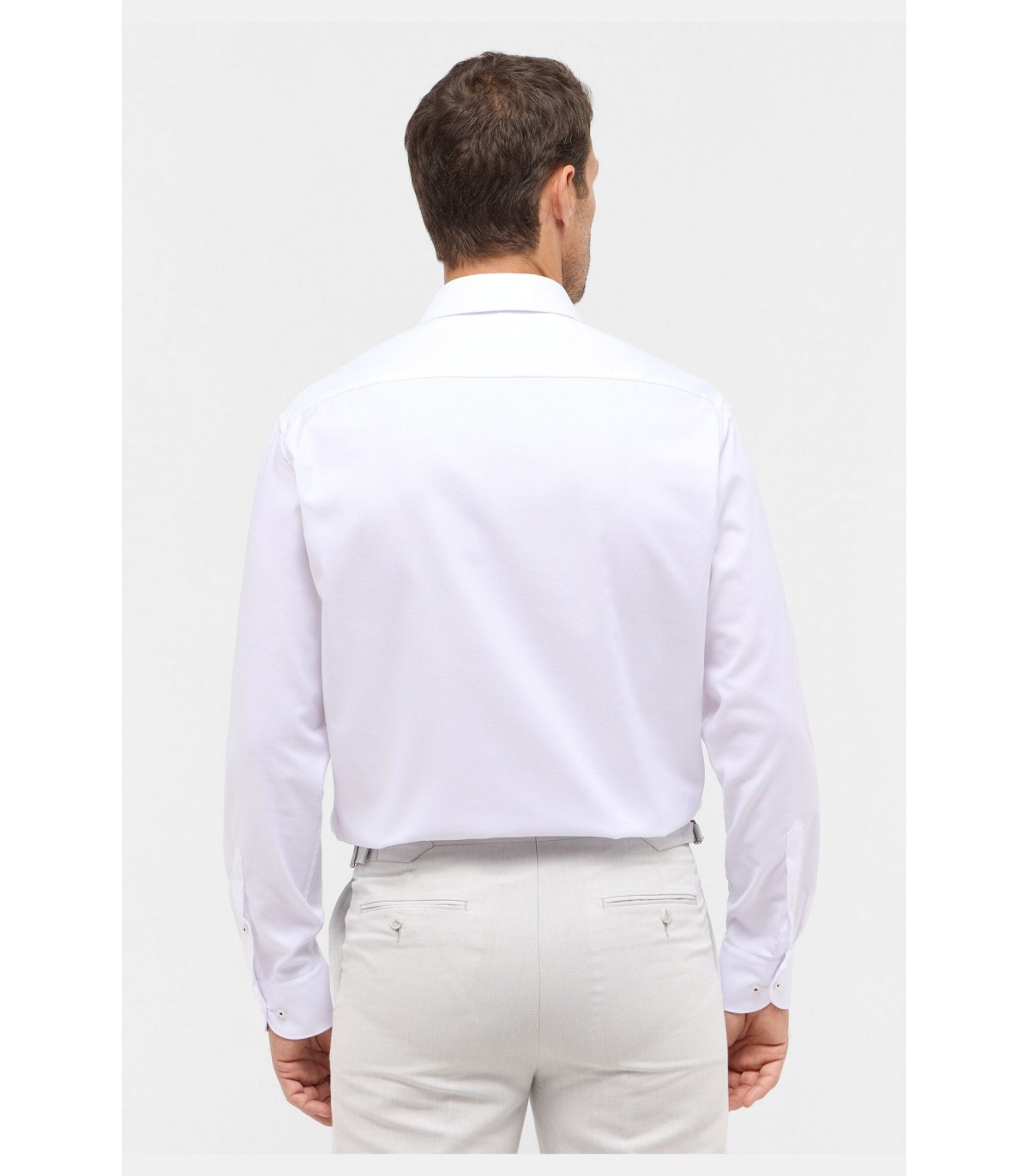Chemise ml uni eterna 00blanc