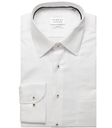 Chemise ml uni eterna 00blanc