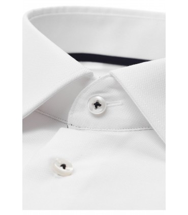 Chemise ml uni eterna 00blanc