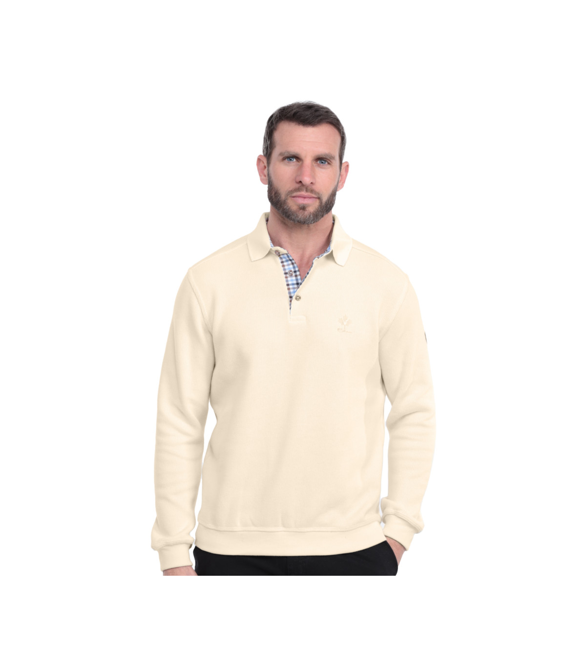 Polo ml ethnic blue creme