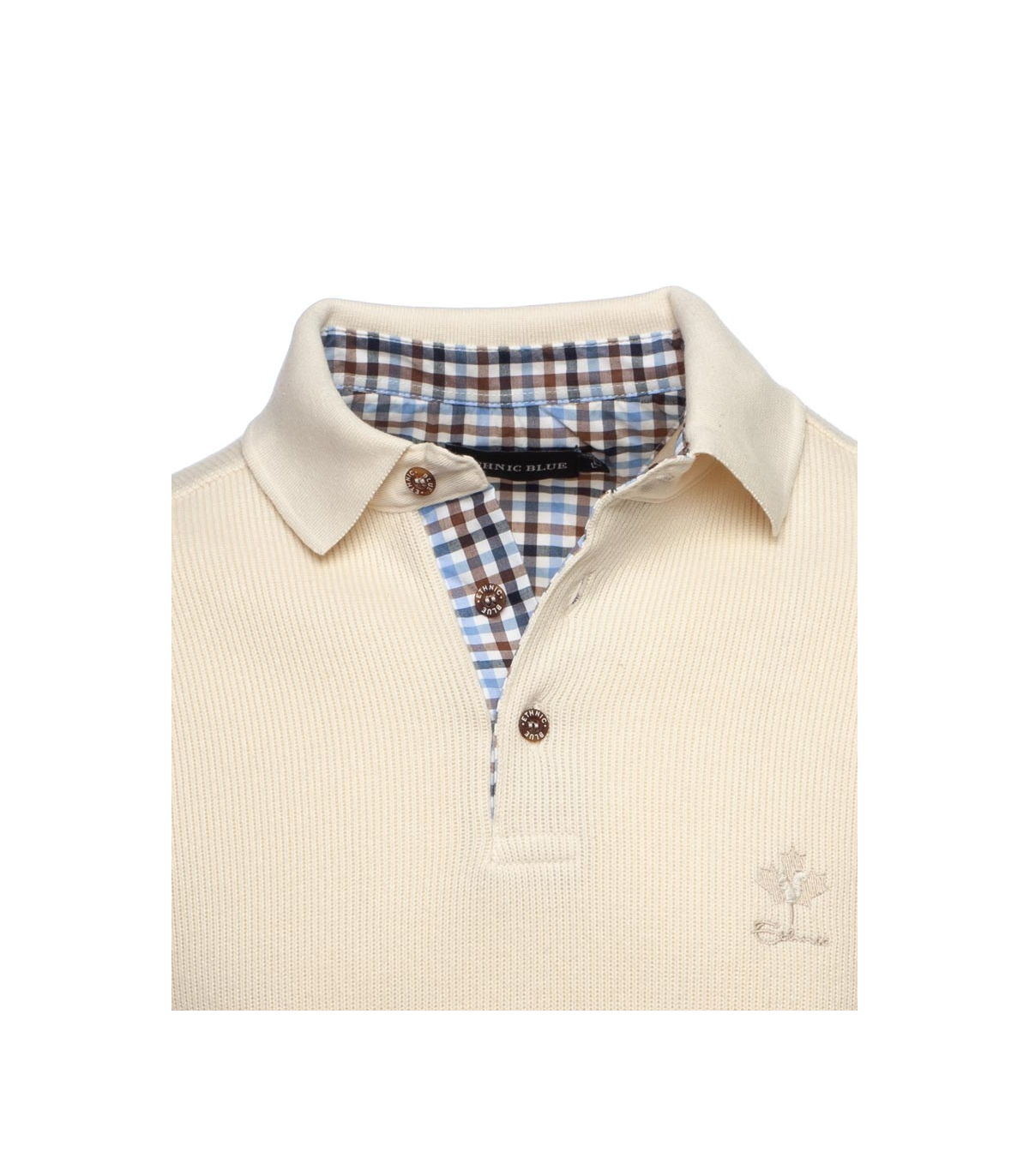 Polo ml ethnic blue creme