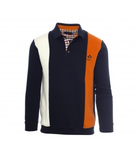 Polo ml ethnic blue ocre