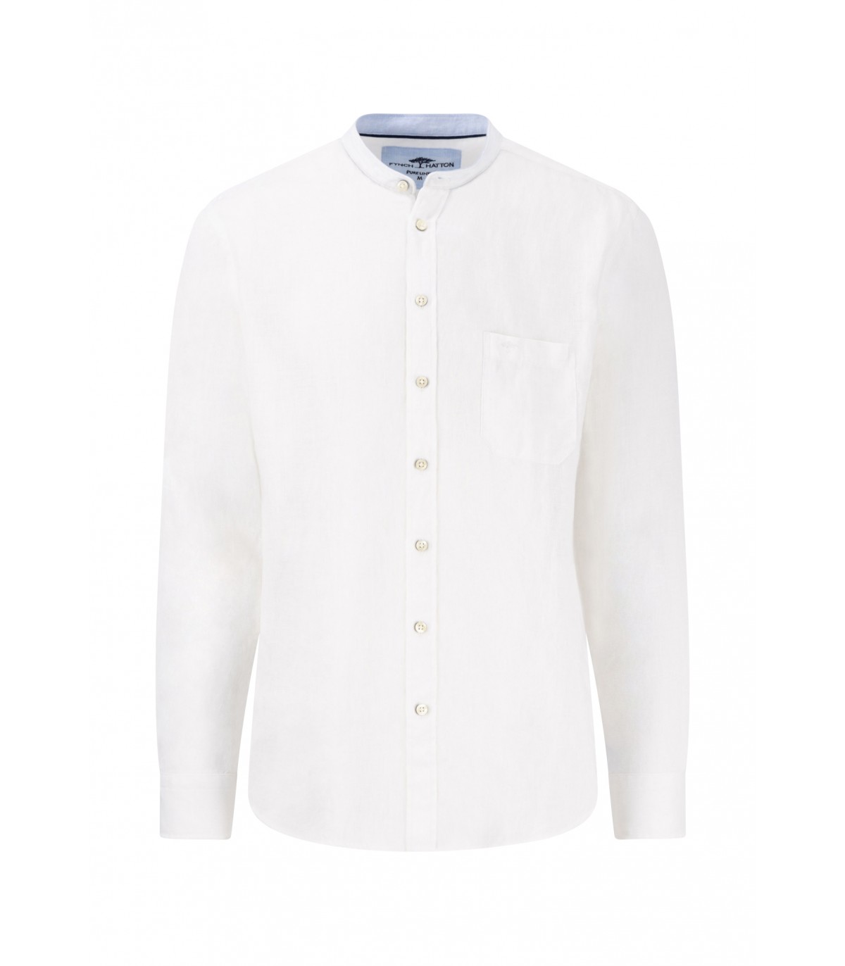 Chemise ml uni fynch hatton 802white