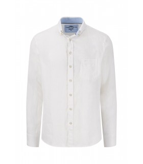 Chemise ml uni fynch hatton 802white