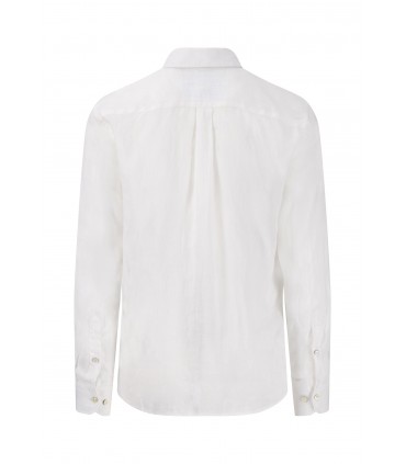 Chemise ml uni fynch hatton 802white