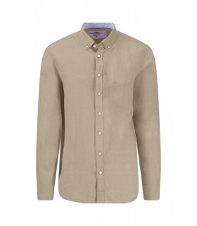 Chemise ml uni fynch hatton 837sand