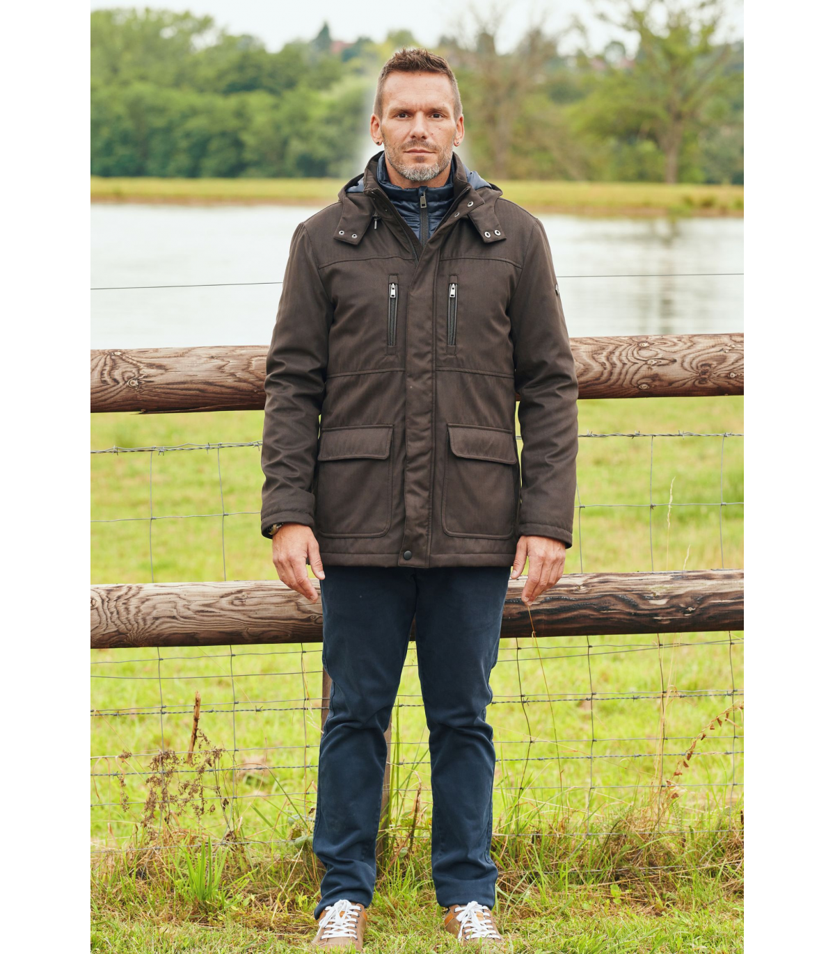 Parka hafnium c1033marron