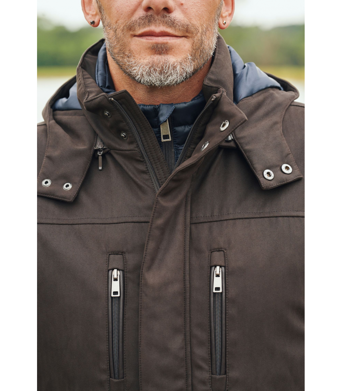 Parka hafnium c1033marron