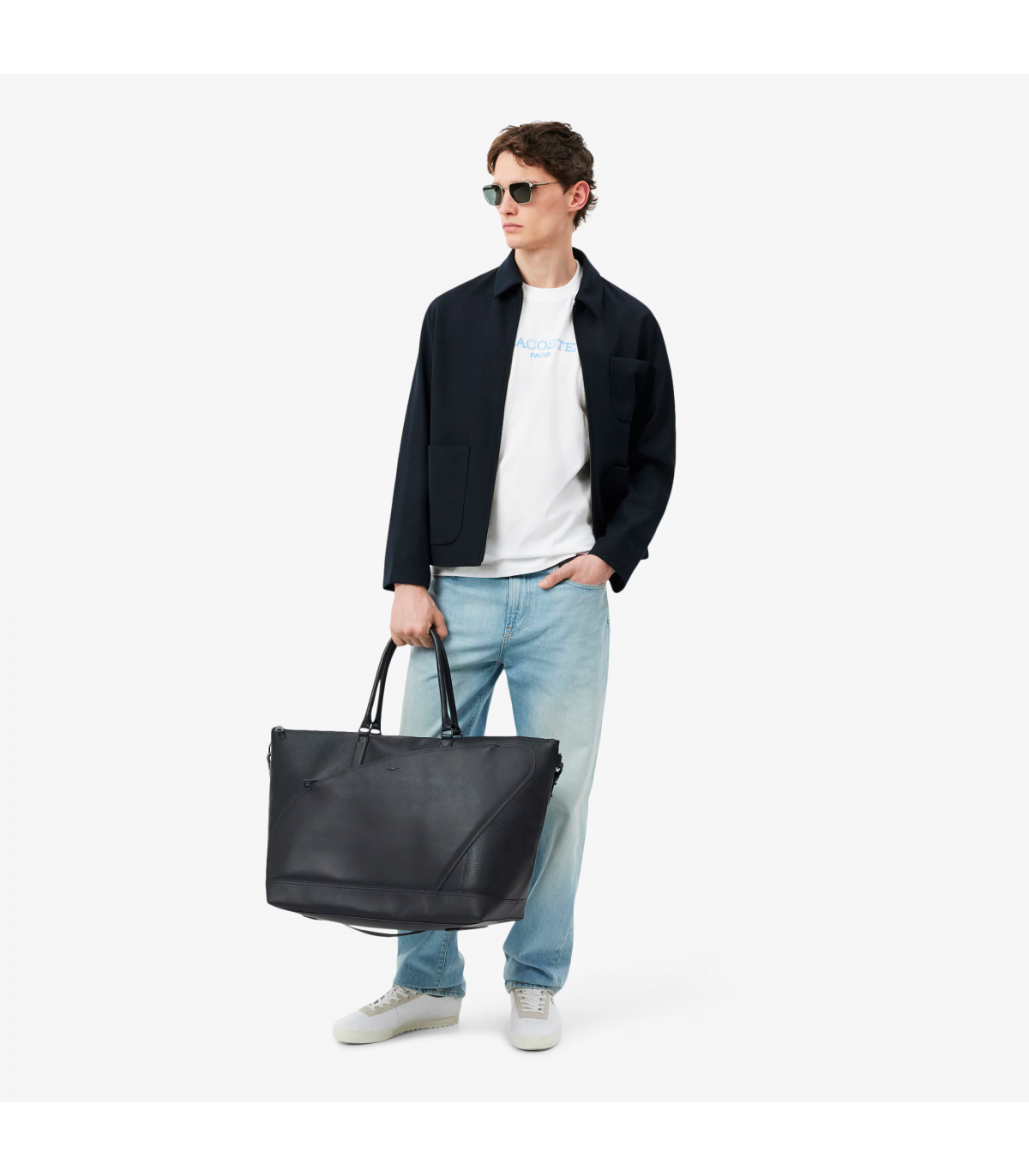Tee shirt mc lacoste 001-blanc