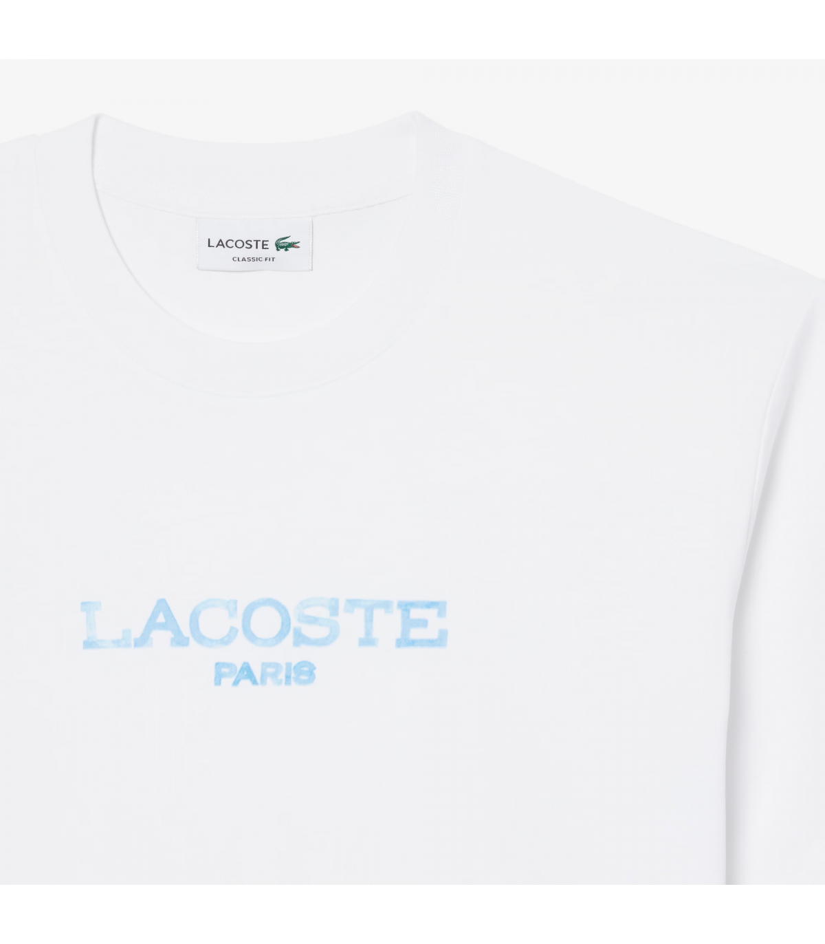 Tee shirt mc lacoste 001-blanc