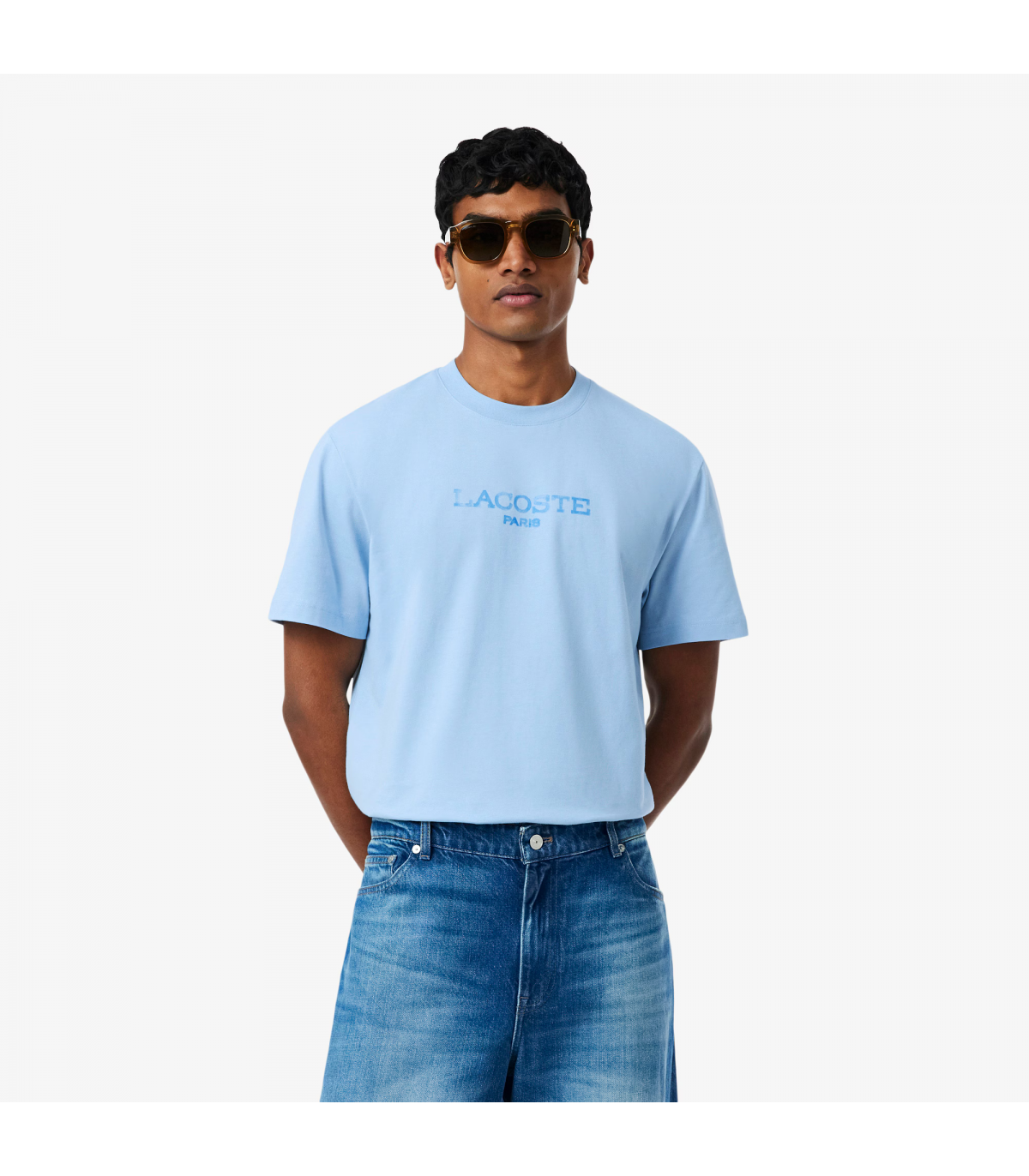 Tee shirt mc lacoste hba-chambray