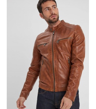 Blouson daytona cognac