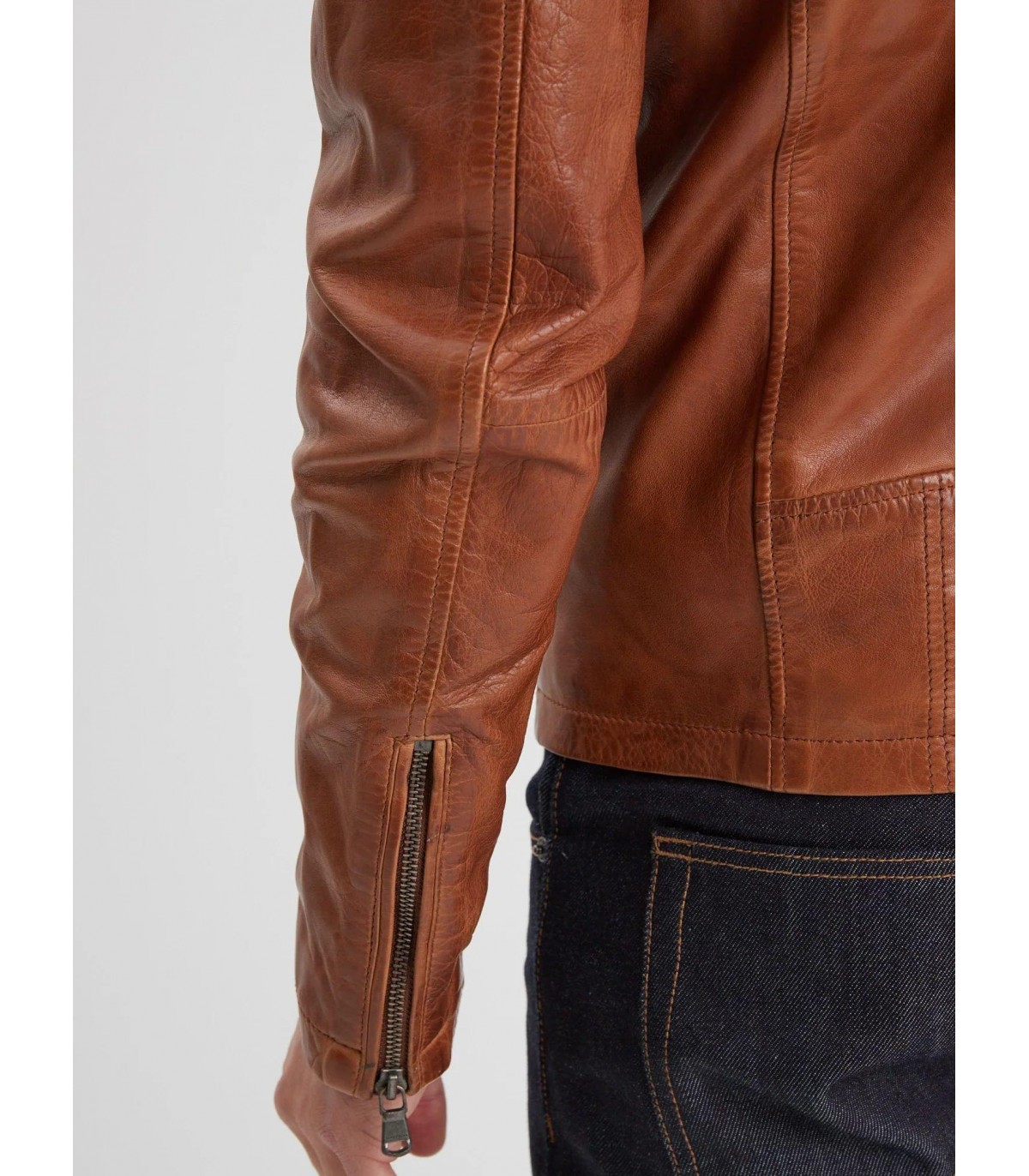 Blouson daytona cognac