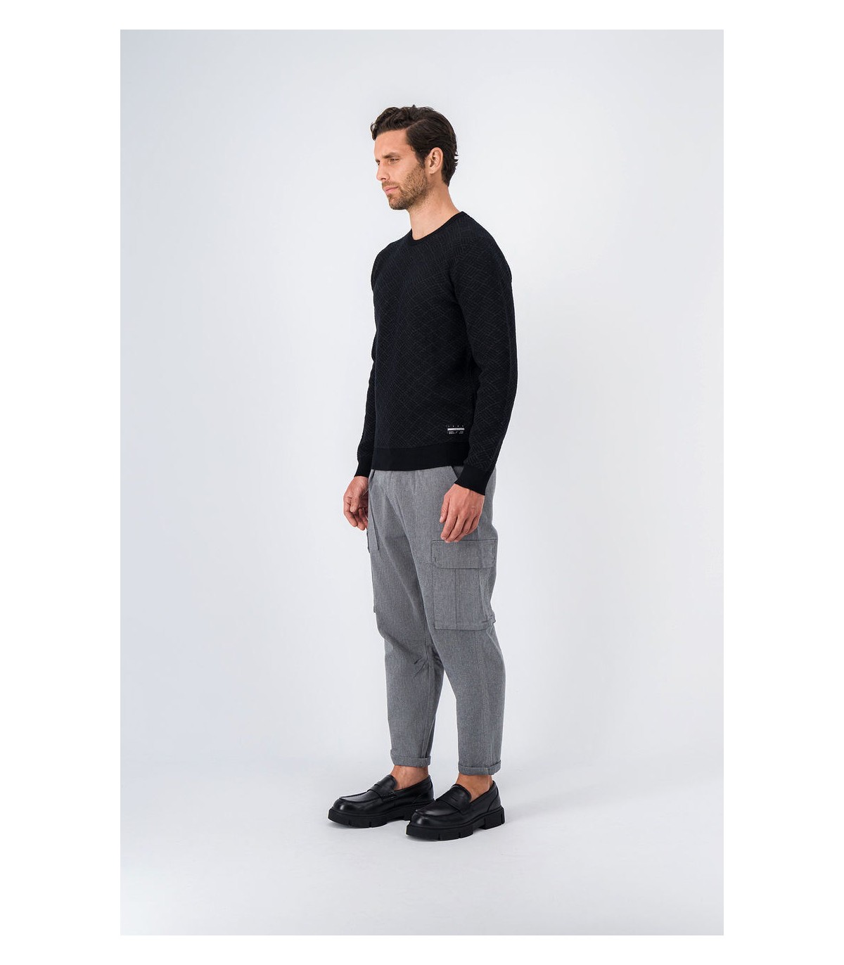 Pull col rond teddy smith 125ablack