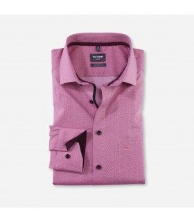 Chemise ml fantaisie olymp 86rouge