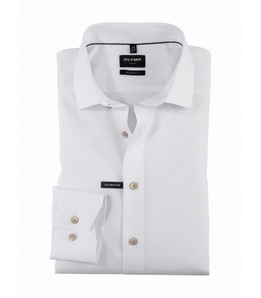 Chemise ml uni olymp 00blanc