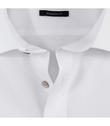Chemise ml uni olymp 00blanc