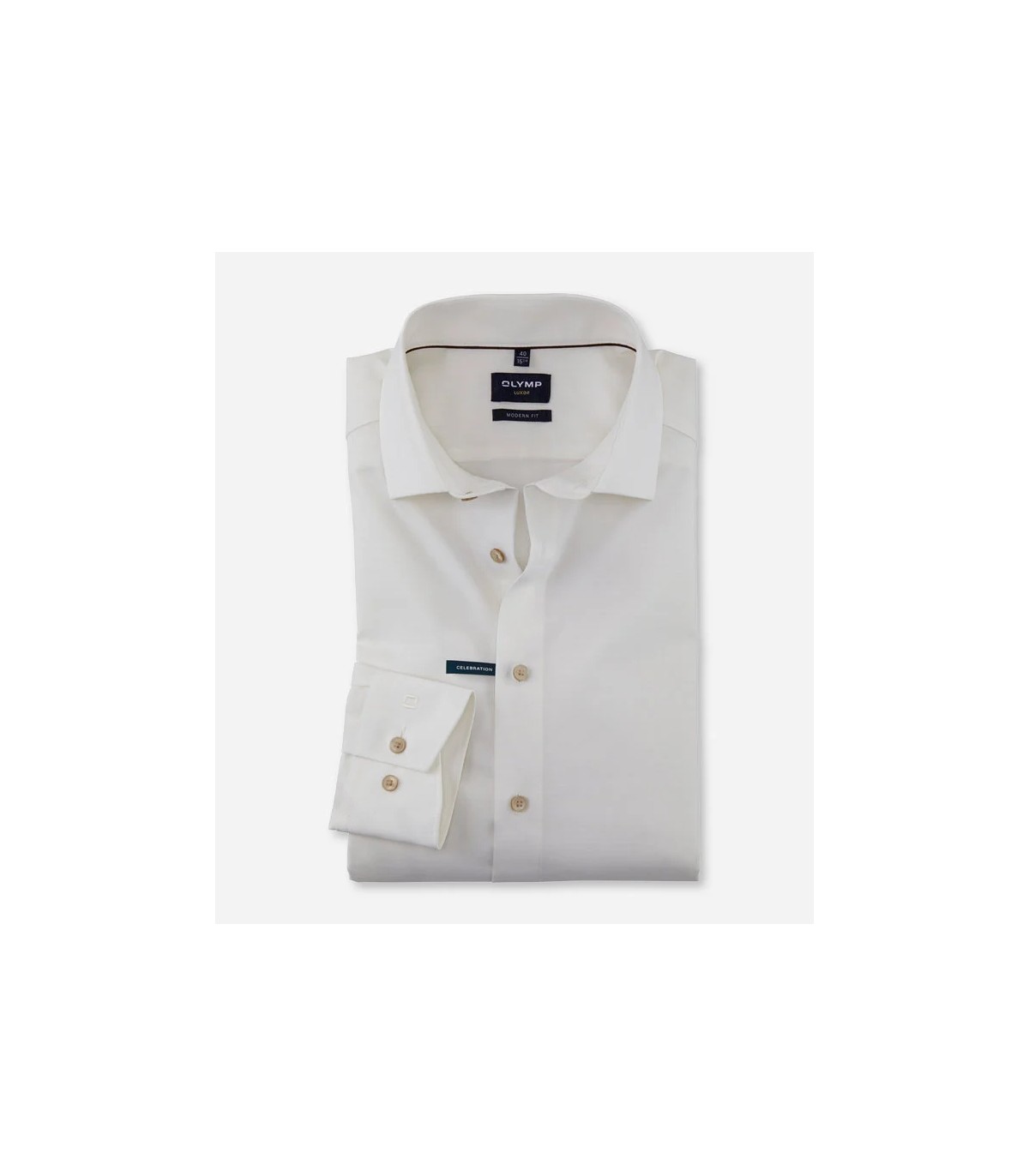 Chemise ml uni olymp 20ivoire