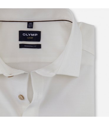 Chemise ml uni olymp 20ivoire