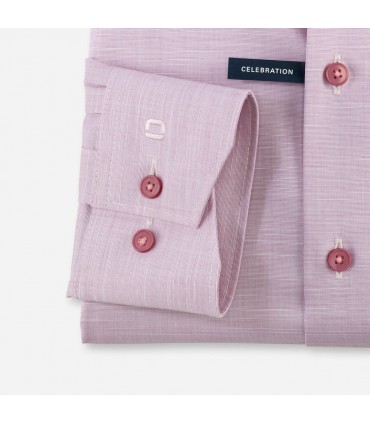 Chemise ml uni olymp 93framboise