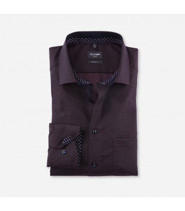Chemise ml fantaisie olymp 93bordeaux