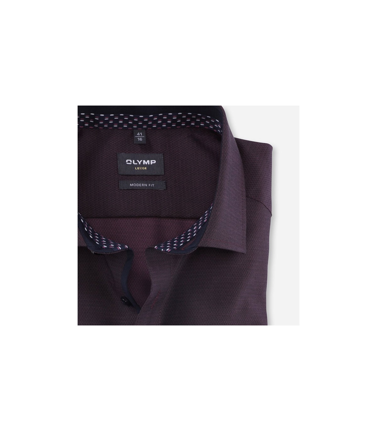 Chemise ml fantaisie olymp 93bordeaux