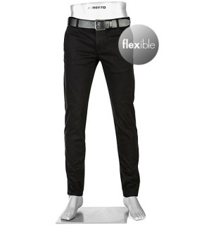 Pantalon chino alberto 994grisfonce