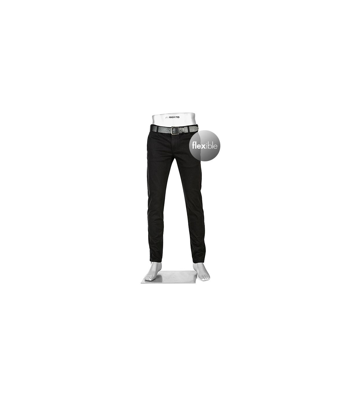 Pantalon chino alberto 994grisfonce