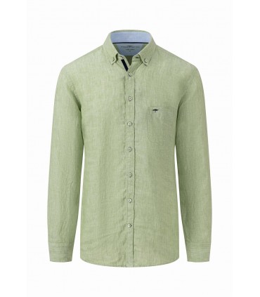Chemise ml uni fynch hatton 711vert