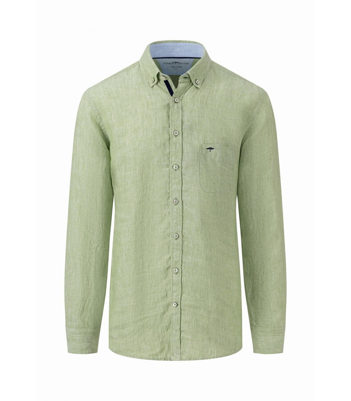 Chemise ml uni fynch hatton 711vert