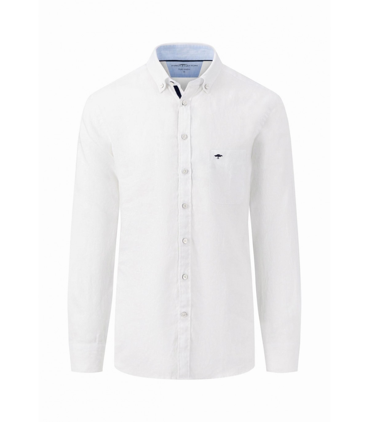 Chemise ml uni fynch hatton 802blanc
