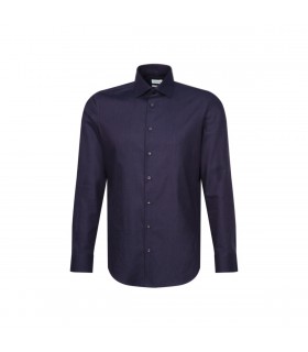 Chemise ml uni seidensticker 19marine