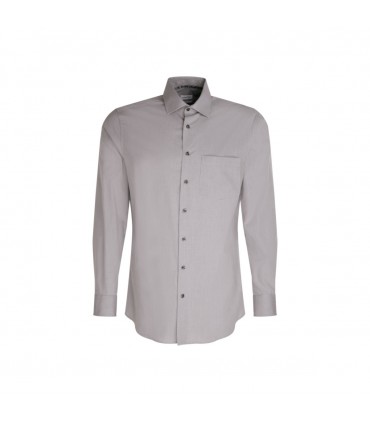 Chemise ml fantaisie seidensticker 35gris