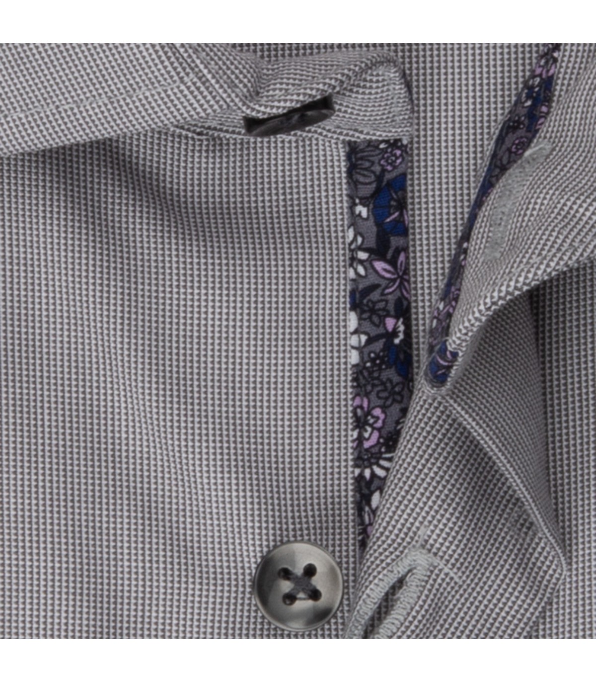 Chemise ml fantaisie seidensticker 35gris