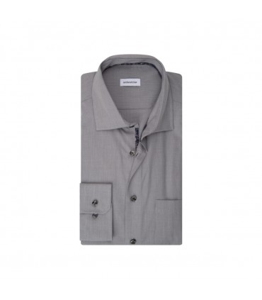 Chemise ml fantaisie seidensticker 35gris