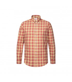 Chemise ml fantaisie seidensticker 66orange