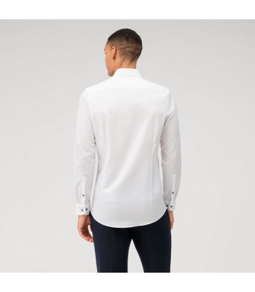 Chemise ml uni olymp 00blanc
