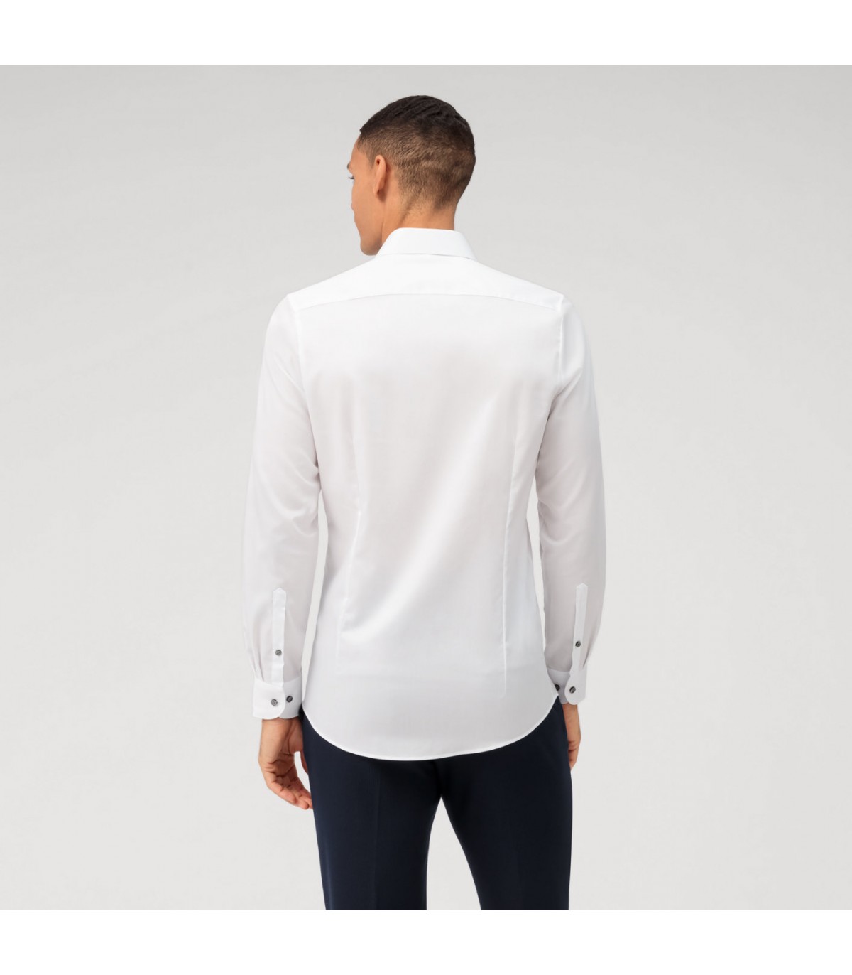Chemise ml uni olymp 00blanc