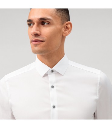 Chemise ml uni olymp 00blanc