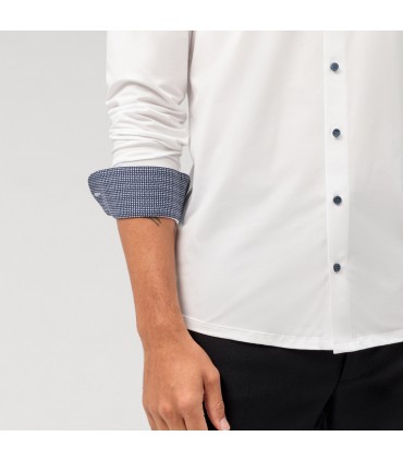 Chemise ml fantaisie olymp 00blanc
