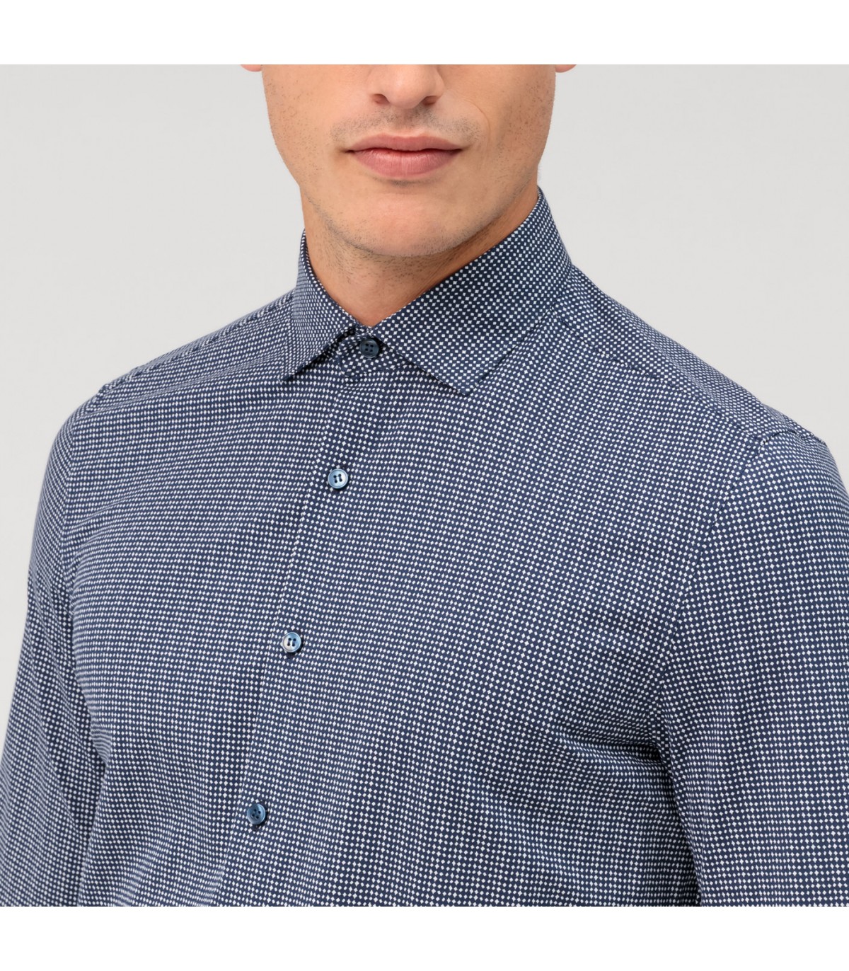 Chemise ml fantaisie olymp 18bleu