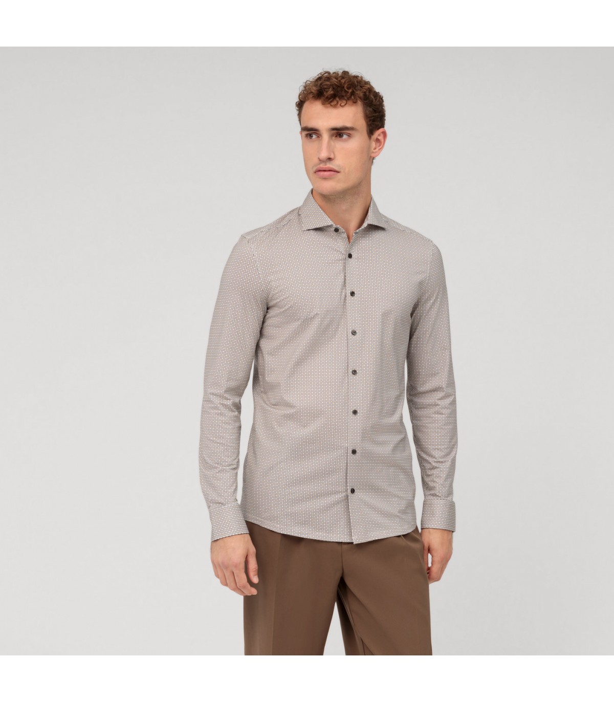 Chemise ml fantaisie olymp 22beige