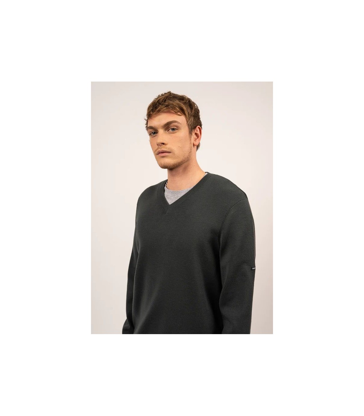 Pull col v saint-james wm-vegetal