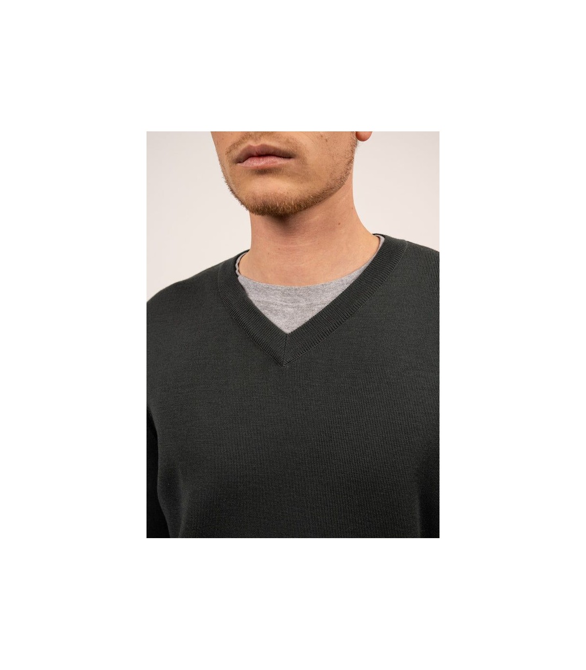 Pull col v saint-james wm-vegetal