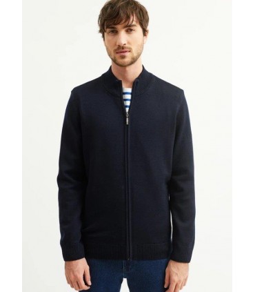 Gilet zippe saint-james 5jnavy/gris