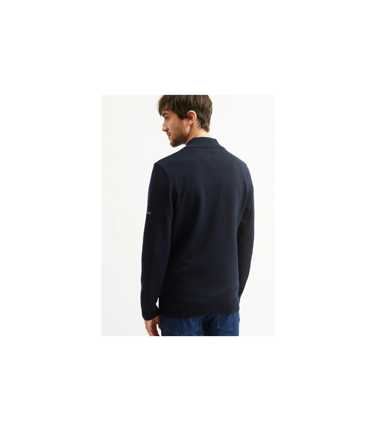 Gilet zippe saint-james 5jnavy/gris