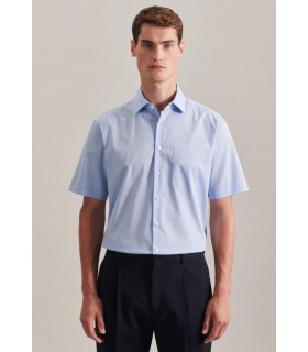 Chemise mc uni seidensticker 48ciel